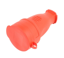 Розетка переносная 1-местная Stekker Одри RST16-21-44 красный 39195