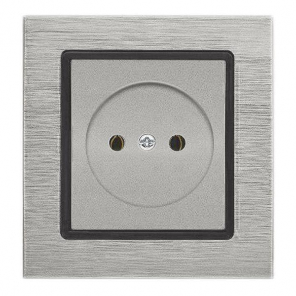 Розетка 2P Vesta-Electric Exclusive Silver Metallic серебро FRZ00041001SER Розетка 2P Vesta-Electric Exclusive Silver Metallic серебро FRZ00041001SER