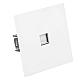 Розетка компьютерная 1-местная RJ-45 (механизм) Stekker Мия RST00-3117-01 белая магнолия 50436