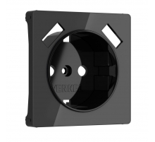 Накладка для розетки USB Werkel черный акрил W1179548 14690389197786
