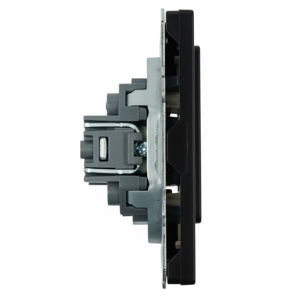 Заглушка (механизм), серия Эмили, черный уголь, soft touch, RST00-5116-05 49857