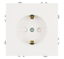 Розетка 2P+PE Stekker Эмили со шторками белый фарфор RST16-5110-01 49880