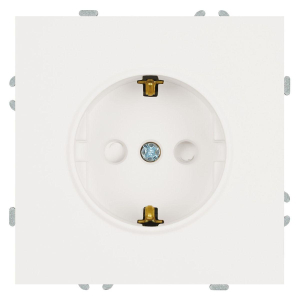 Розетка 2P+PE Stekker Эмили со шторками белый фарфор RST16-5110-01 49880