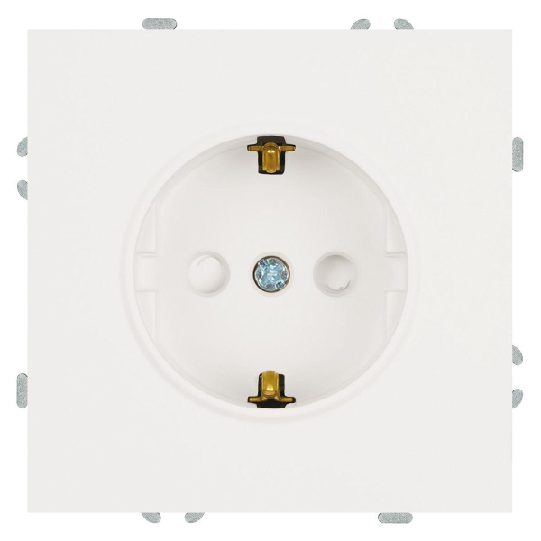 Розетка 2P+PE Stekker Эмили со шторками белый фарфор RST16-5110-01 49880