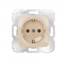 DEA Розетка 1-ая с/з з/ш с/у 16А мех. Беж KRANZ KR-78-0242