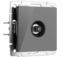 ТВ-розетка Werkel оконечная графит акрил W1183044 4690389197550