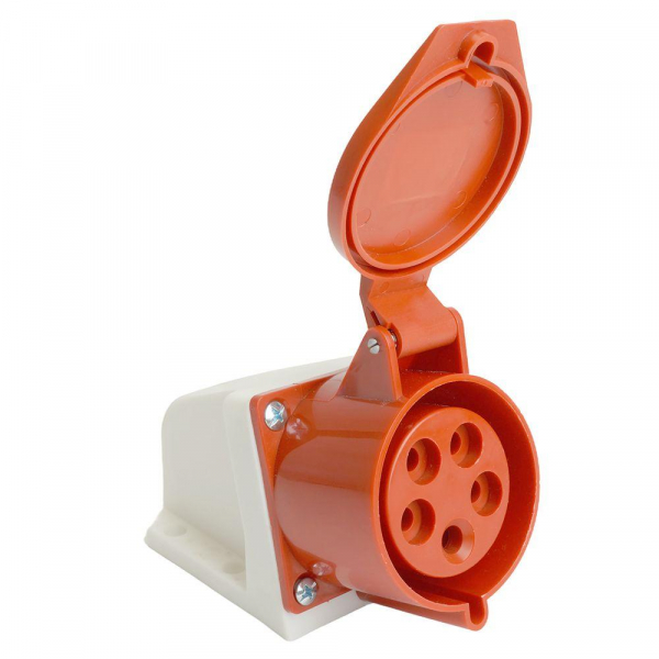 Розетка 3P+PE+N Stekker с крышкой красный RST32-125-44 49437 Розетка 3P+PE+N Stekker с крышкой красный RST32-125-44 49437