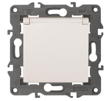 Розетка ЭРА Elegance 2P E Schuko со шторками с крышкой 16A 250V 14-2103-02 Б0034279