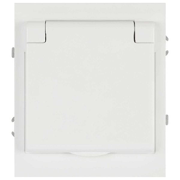 Розетка ЭРА Arktik 16-2103-01 с заземлением 2P+E Schuko со шторками с крышкой 16А-250В белый Б0070434