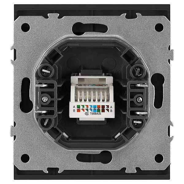 Розетка ЭРА Arktik 16-3107-05 информационная RJ45 антрацит Б0070478