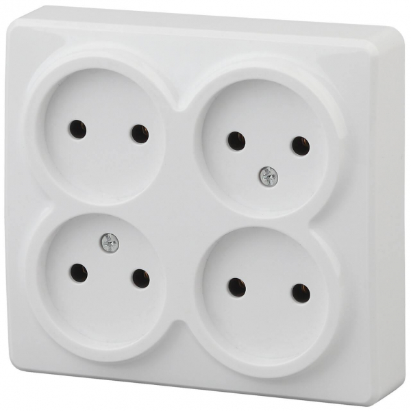 Розетка ЭРА Эксперт 4х2P 16A 250V 11-2210-01 Б0020706 Розетка ЭРА Эксперт 4х2P 16A 250V 11-2210-01 Б0020706