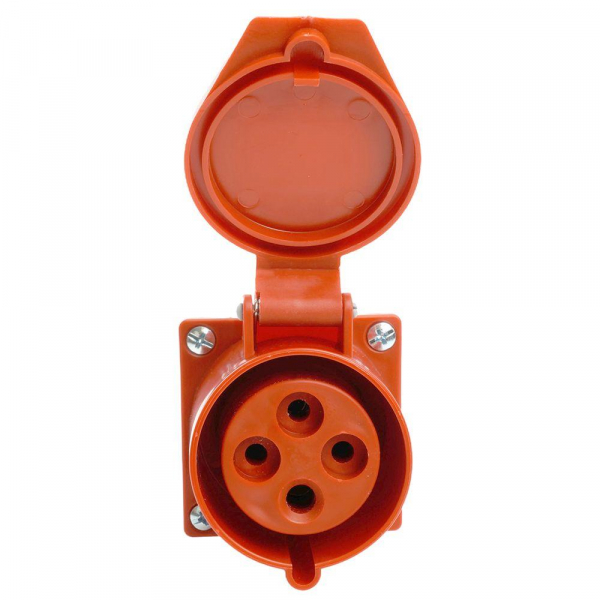 Розетка 3P+PE Stekker с крышкой красный RST32-124-44 49436 Розетка 3P+PE Stekker с крышкой красный RST32-124-44 49436