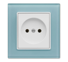 Розетка 2P Vesta-Electric Exclusive Blue голубой FRZ00040001SIN