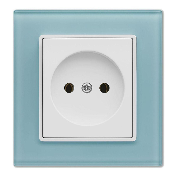 Розетка 2P Vesta-Electric Exclusive Blue голубой FRZ00040001SIN Розетка 2P Vesta-Electric Exclusive Blue голубой FRZ00040001SIN