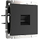 Телефонная розетка RJ-11 Werkel черный матовый WL08-RJ-11 4690389086755