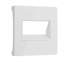 Накладка для двойной розетки Werkel Еthernet RJ-45 белый акрил W1191141 4690389197390