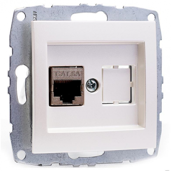Розетка компьютерная RJ45 Mono Electric Despina/ Larissa 6 кат жемчуг 500-002505-125 Розетка компьютерная RJ45 Mono Electric Despina/ Larissa 6 кат жемчуг 500-002505-125