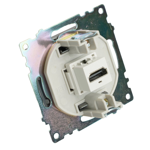 Розетка HDMI 2.1, Type A (механизм), серия Катрин, графит, GLS00-7118-06 50059