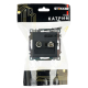 Розетка телевизионная TV + компьютерная RJ-45 Stekker Катрин GLS00-7106-05 черная 49182