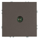 Розетка телевизионная 1-местная (механизм), Stekker, 75 Ом, 5-862МГц Эмили, RST00-5108-09, антрацит, soft touch 49927