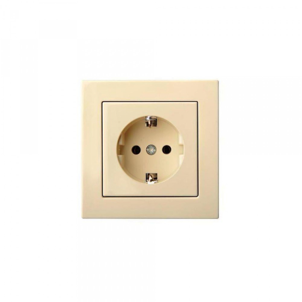 Розетка 2P+E Liregus Epsilon бежевый 28-0661 Розетка 2P+E Liregus Epsilon бежевый 28-0661