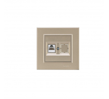 Розетка комп. двойная (1 шт. cat 5) Makel Karea 56057035
