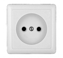 Розетка 2К Systeme Electric Хит 16A 250V белая RA10-131-B