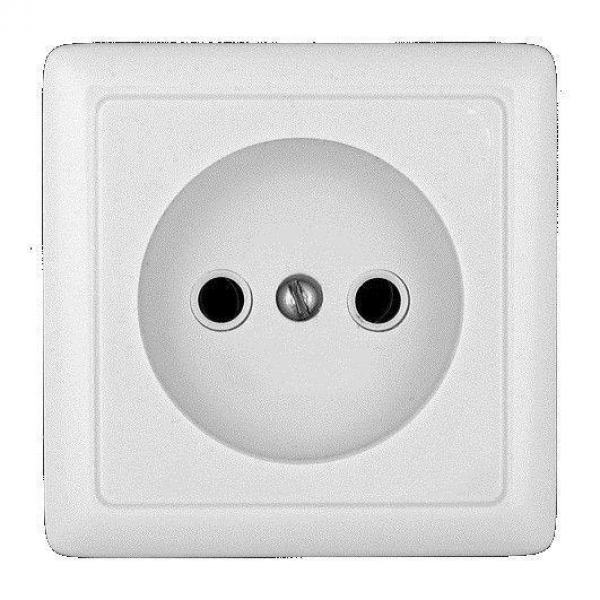 Розетка 2К Systeme Electric Хит 16A 250V белая RA10-131-B