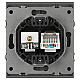 Розетка ЭРА Arktik 16-3110-06 комбинированная RJ45+TV графит Б0070499