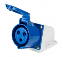 Розетка 123 стационарная 2Р+РЕ 32А 220В IP44 REXANT 11-8912