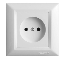 Розетка 2P Vesta-Electric Roma белый FRZ00010102BEL