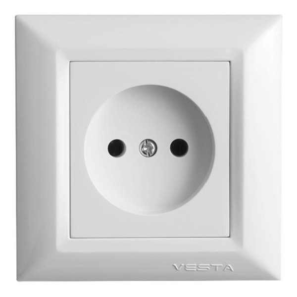 Розетка 2P Vesta-Electric Roma белый FRZ00010102BEL Розетка 2P Vesta-Electric Roma белый FRZ00010102BEL