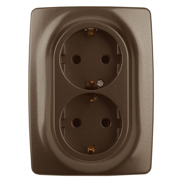 Розетка ЭРА 12 2x2P E Schuko со шторками 16A 250V 12-2108-13 Б0036449 Розетка ЭРА 12 2x2P E Schuko со шторками 16A 250V 12-2108-13 Б0036449