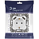 Розетка ЭРА Elegance 14-4109-01М 2P+E 16A-250В штор. с 2xUSB 5В-3А белый матовый Б0065773