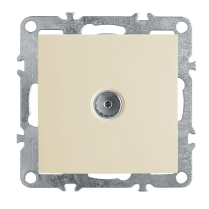 Розетка телевизионная 1-местная (механизм), Stekker, PST00-9108-02 Эрна, слоновая кость 39326