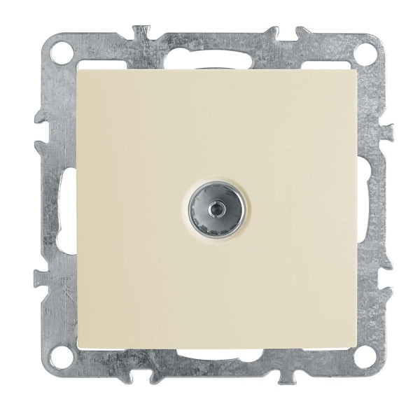 Розетка телевизионная 1-местная (механизм), Stekker, PST00-9108-02 Эрна, слоновая кость 39326