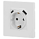 Розетка ЭРА Серия 12 12-4108-01 2P+E 16A-250В со шторками с USB type-A+C 5В-3А белый Б0067752