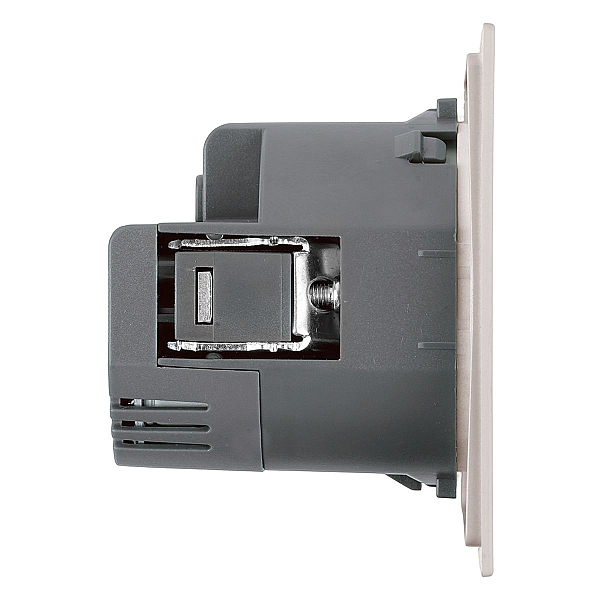 Розетка 1-местная з/ш с/з 16А + USB + Type C (механизм) Stekker 250В 20W Мия RST16-3119-08 пудровый жемчуг 50482