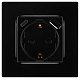 Розетка ЭРА Серия 12 12-4108-06 2P+E 16A-250В со шторками с USB type-A+C 5В-3А чёрный Б0067746