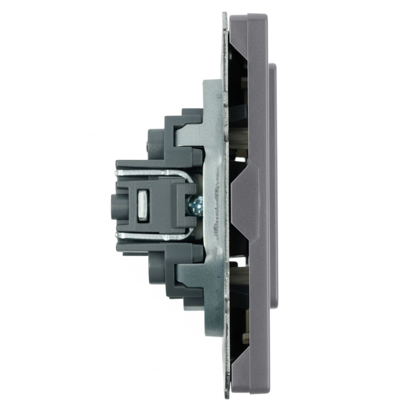 Заглушка (механизм), серия Эмили, платиново-серый, soft touch, RST00-5116-10 49961