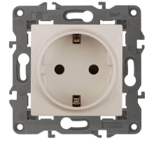 Розетка ЭРА Elegance 2P E Schuko 16A 250V 14-2101-02 Б0034265