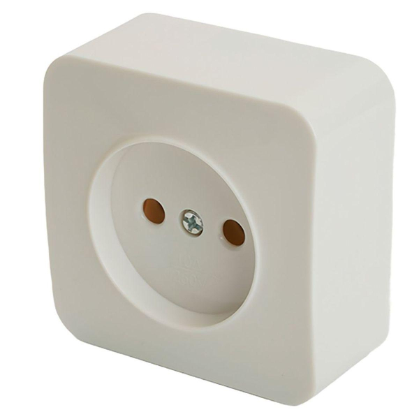 Розетка 2P Stekker София белый MST10-11-01 49301