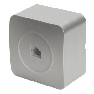 Розетка компьютерная RJ-45 Stekker София серебро MST00-20-03 49324