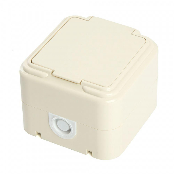 Розетка 2P+PE Stekker Брест с крышкой слоновая кость PST16-21-44 49058 Розетка 2P+PE Stekker Брест с крышкой слоновая кость PST16-21-44 49058