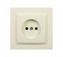 Розетка 2К Mono Electric Despina 16A 250V винтовое подключение крем 102-170022-116