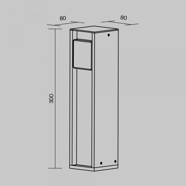 Уличная розетка Maytoni Socket O459FL-GF01SC Уличная розетка Maytoni Socket O459FL-GF01SC