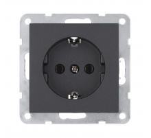 Розетка LK Studio с з/к, без шторок (черный бархат) LK80 843108-1