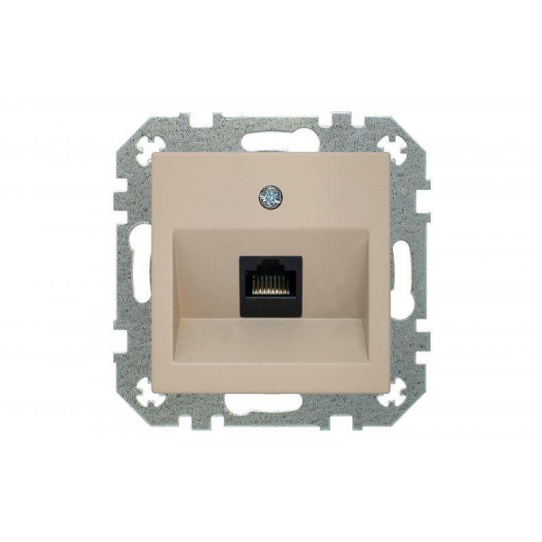 Розетка RJ45 Liregus Retro кремовый омбре 29-136 Розетка RJ45 Liregus Retro кремовый омбре 29-136