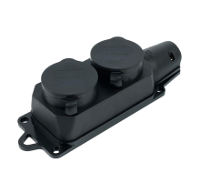 Розетка переносная 2P+PE Stekker черный RST16-22-44 32738