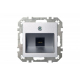 Розетка RJ45 Liregus Epsilon серебро 28-1853